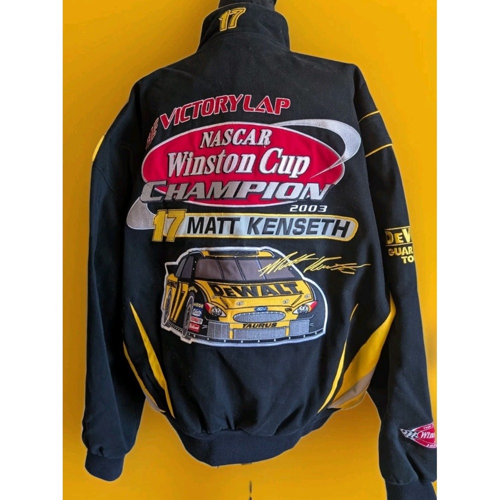 Matt Kenseth Jacket XLarge DeWalt 2003 Champion NASCAR Racing Vntg EUC‎